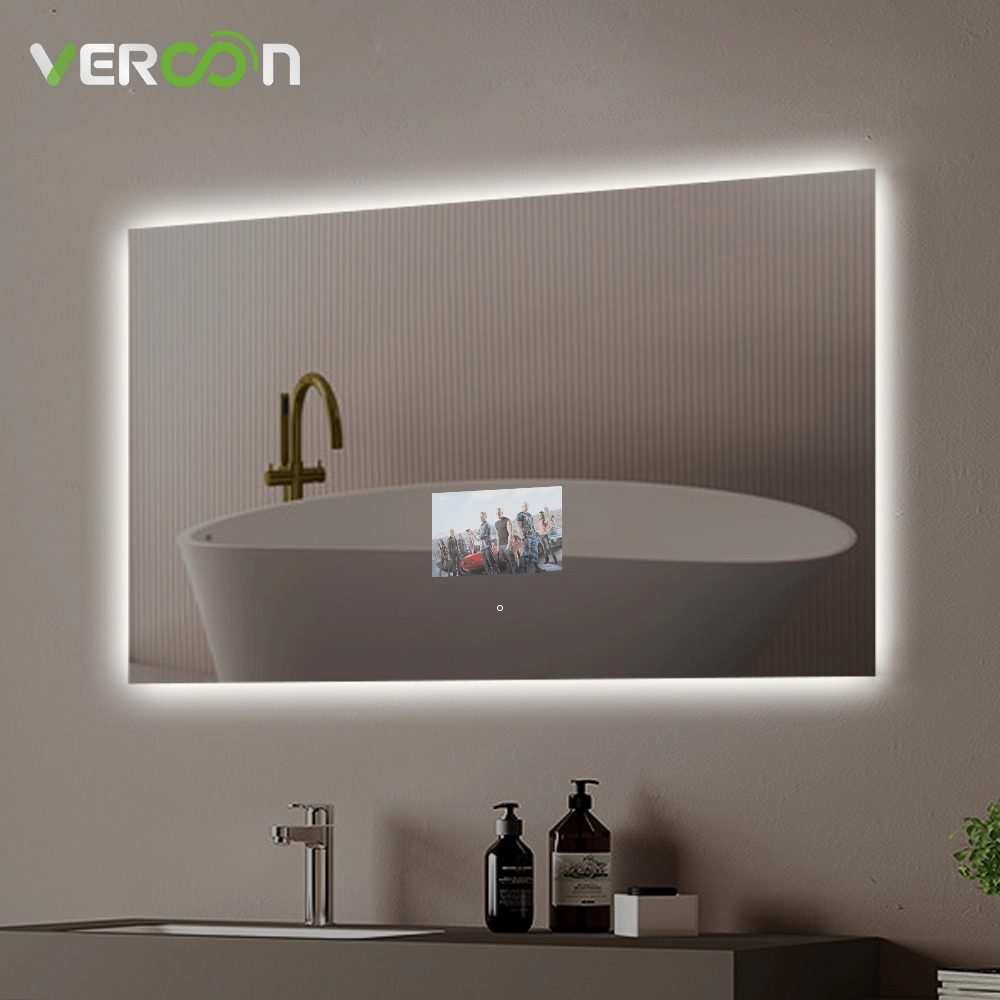 Hinterleuchteter intelligenter Badezimmerspiegel mit Android OS 11 und 10,1-Zoll-Touchscreen