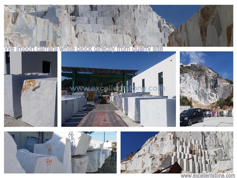 Weißer Carrara-Steinbruch