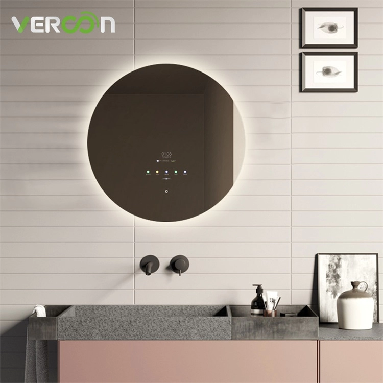 Vercon Smart Badezimmerspiegel Amazon Runder LED-Spiegel