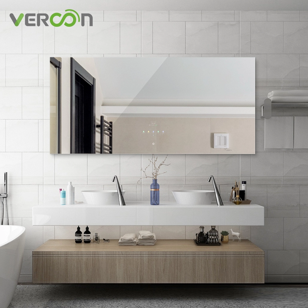 Neu kommt der erste Android OS 11 Smart Badezimmerspiegel der Welt mit runden rechteckigen Badezimmerspiegeln zum Verkauf
