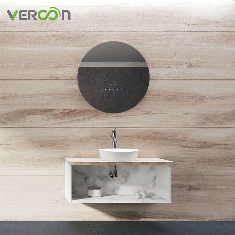 Runder Smart-Spiegel von Vercon mit leichtem LED-Kosmetikspiegel