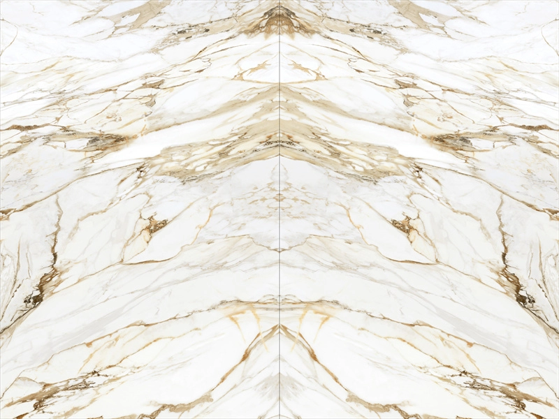 Calacatta Gold Sinterstein Marmor Fliesen Wand Hintergrund