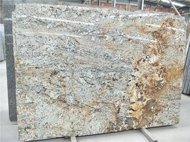 Giallo Snow Granitplatte