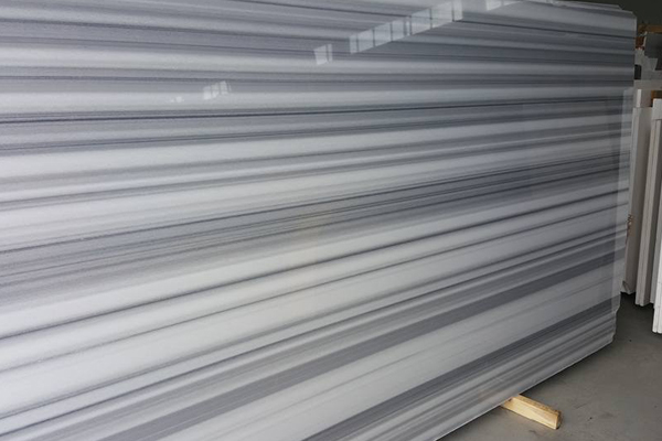 Straight vein white marble cheap price