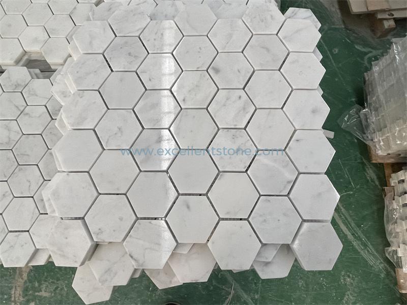 Mosaic Carrara Marble Tile