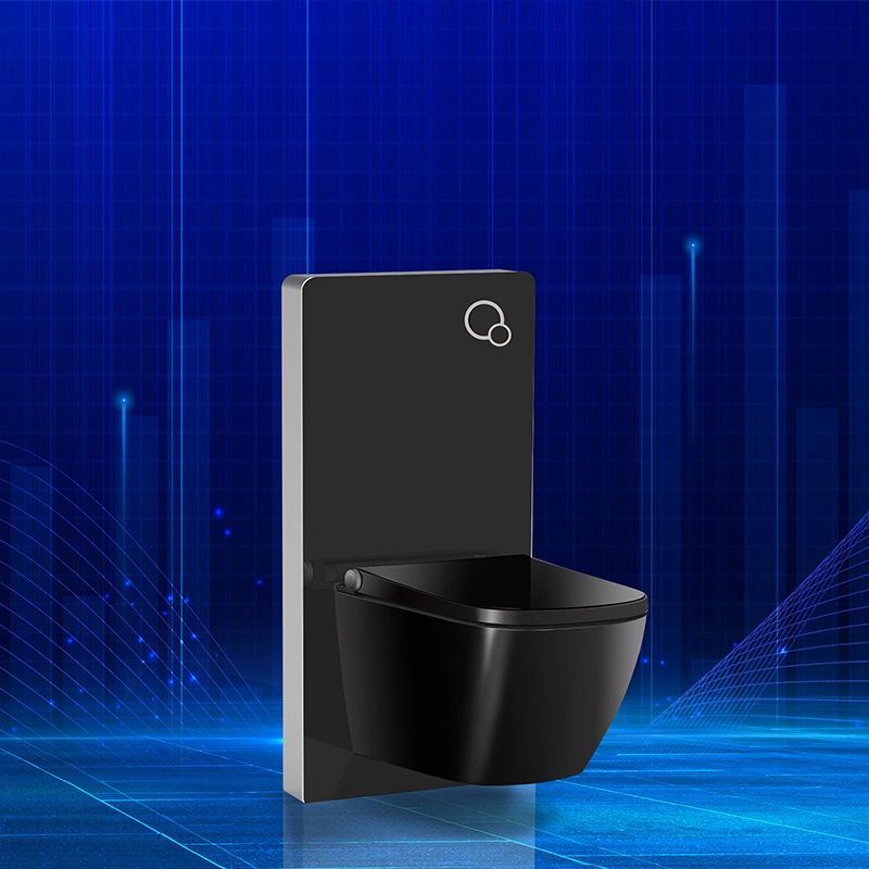 Quadratische Form, schwarze Farbe, intelligenter Dusch-Bidet-Toilettensitz