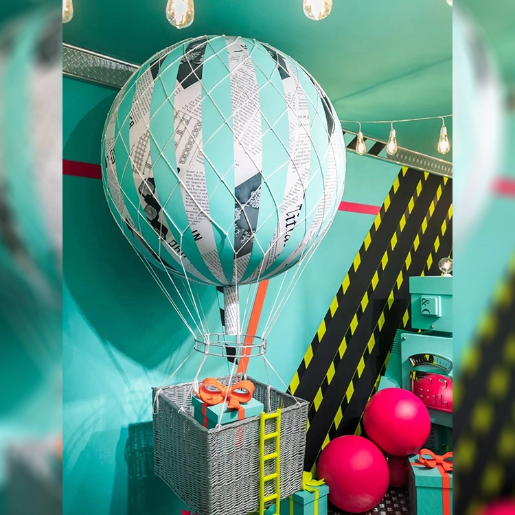 Heiße Verkaufsfarbe Heißluftballons Schaufenster Requisiten