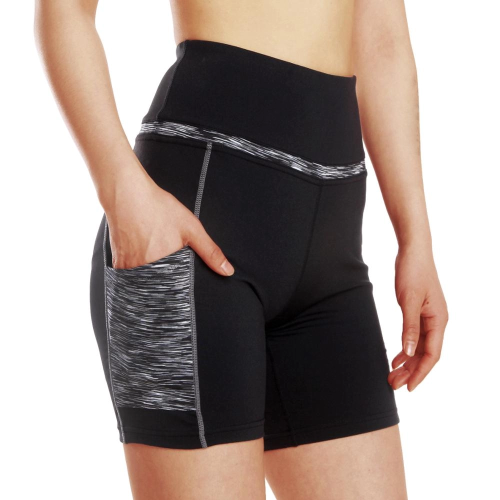 Yoga-Shorts mit hoher Taille und Seitentaschen