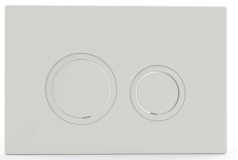 Spülkastenstärke 90 mm wandbündig mit Universalrahmen für Wand-WC mit 2-Mengen-Spülung