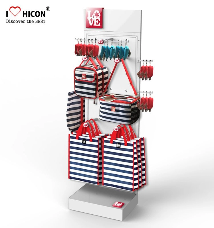 Custom Bag Retail Store 4-fach beweglicher hölzerner Handtaschen-Hängeständer