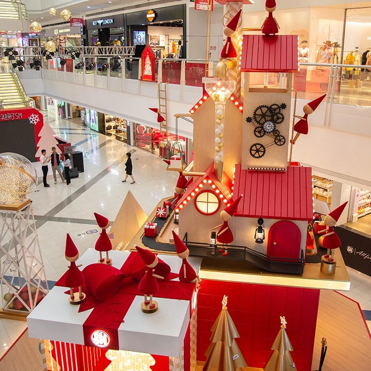 Mode rote Weihnachtsdekoration für Einkaufszentrum