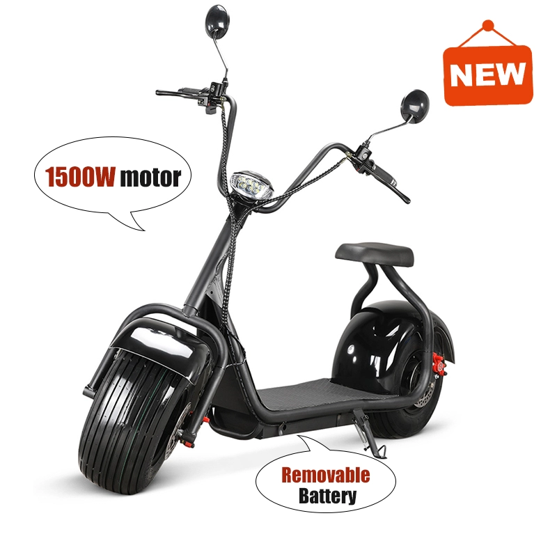 Einsitzige Zweiräder Leistungsstarke 2000 W 60 km / h Elektro-Motorrad-Roller für Erwachsene