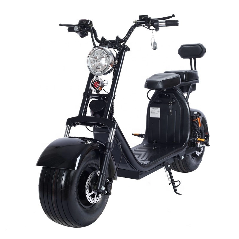 Fat Tire 1500 W Brushless Citycoco Moped Scheibenbremse 55 km/h