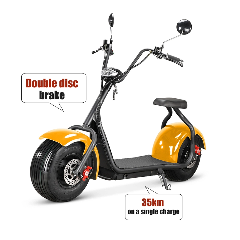 Einsitzige Zweiräder Leistungsstarke 2000 W 60 km / h Elektro-Motorrad-Roller für Erwachsene