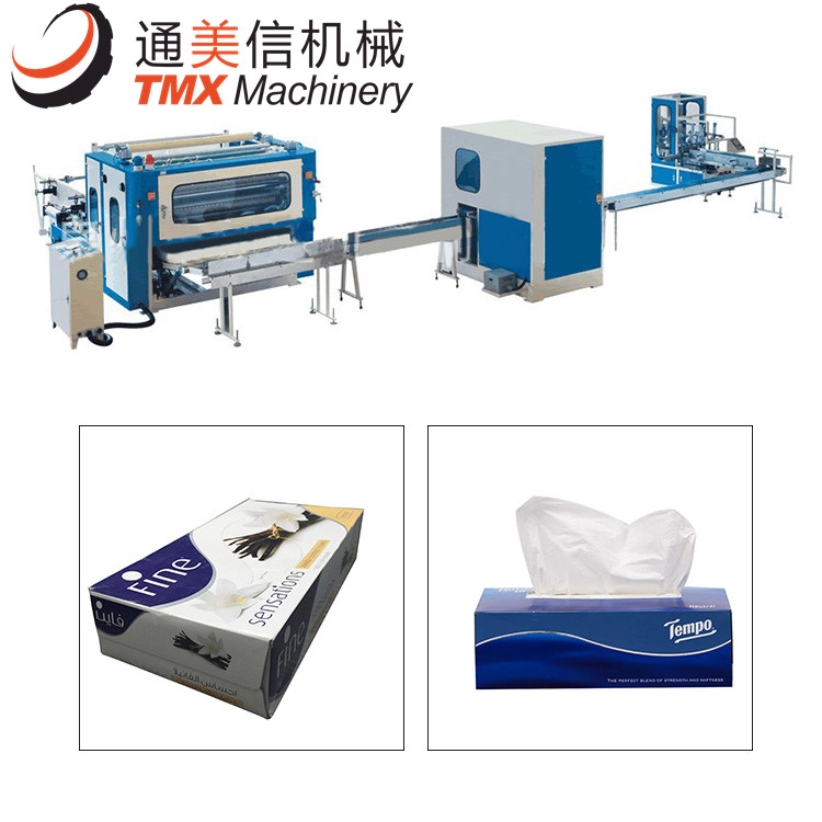 Kosmetiktücher-Papierherstellung Faltmaschine Karton Shr Farbmaschine Produktionslinie