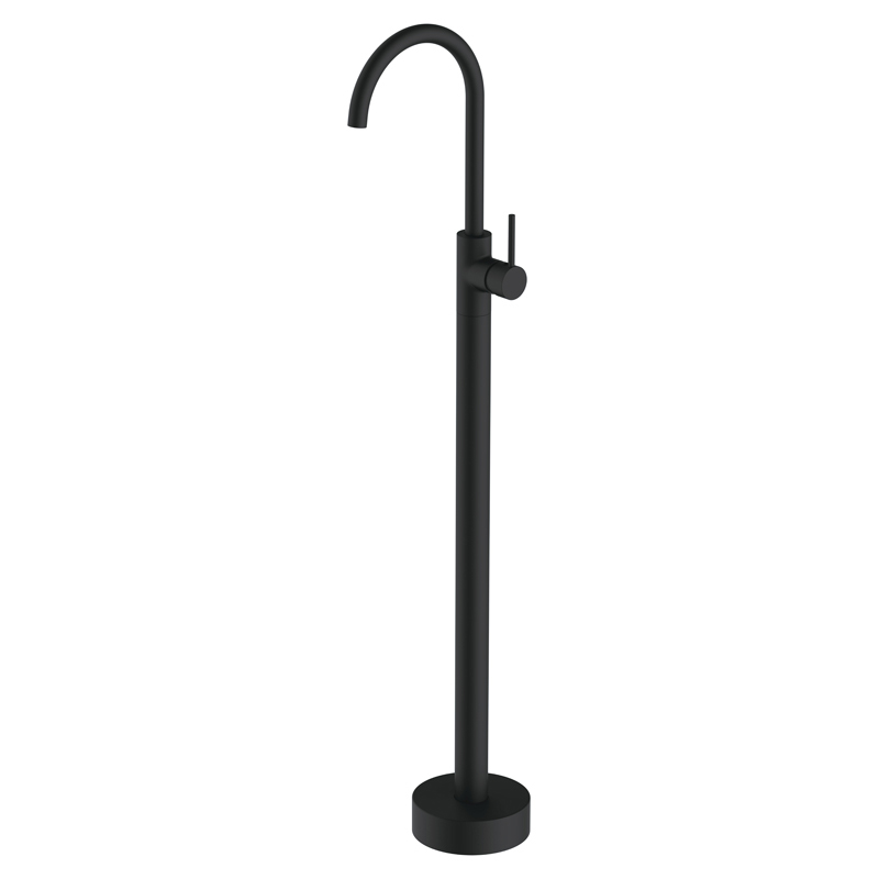 bathtub freestanding taps mixer_matt_black__brass_bathtub_freestanding_taps_standarmatur_Badkraan Vrijstaand_NEUNAS_62136B