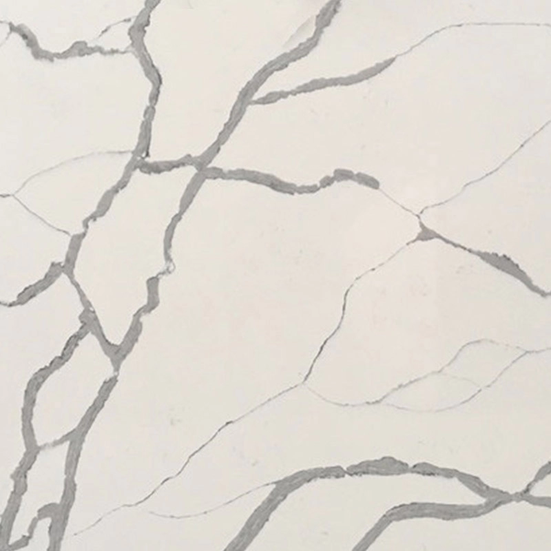 Beliebte weiße Calacatta-Quarzplatte