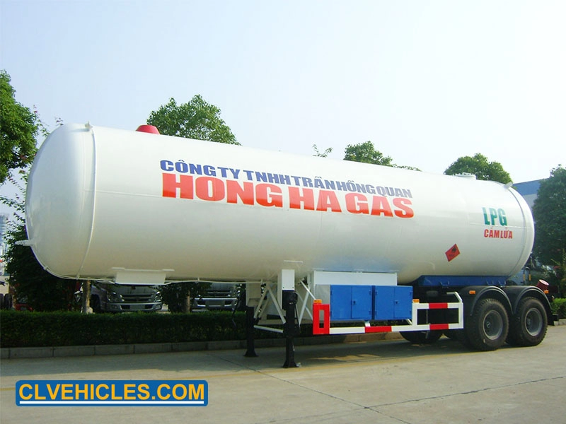 2-achsiger 40500-Liter-Propan-Lagertank-Sattelauflieger