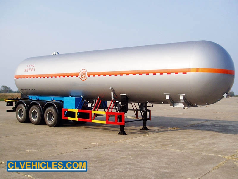 3-achsiger 58500-Liter-LPG-Transportauflieger