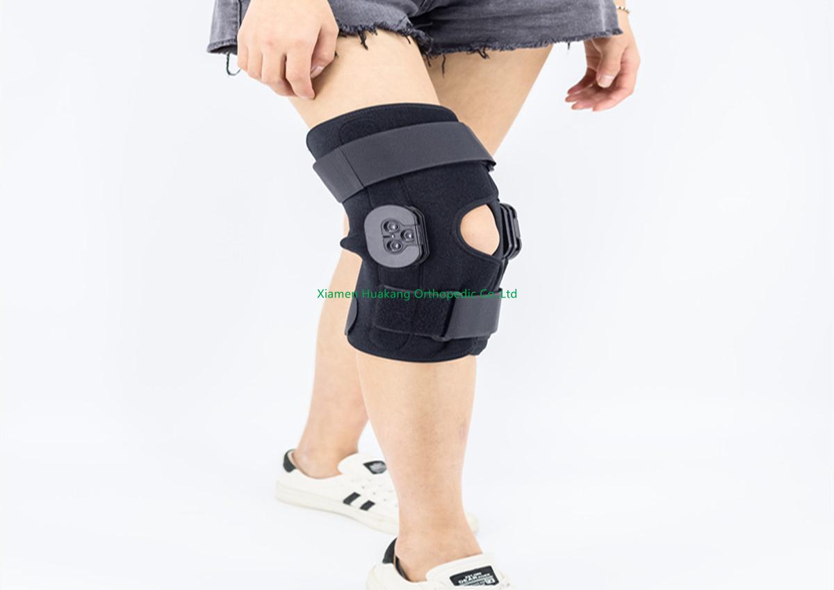 Stützen und stabilisieren Sie ein verletztes Knie.