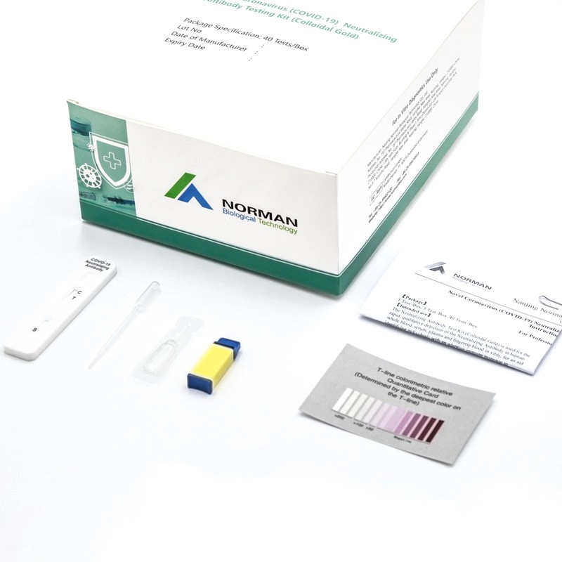 Neuartiges Testkit für neutralisierende Antikörper gegen das Coronavirus (COVID-19) (kolloidales Gold)