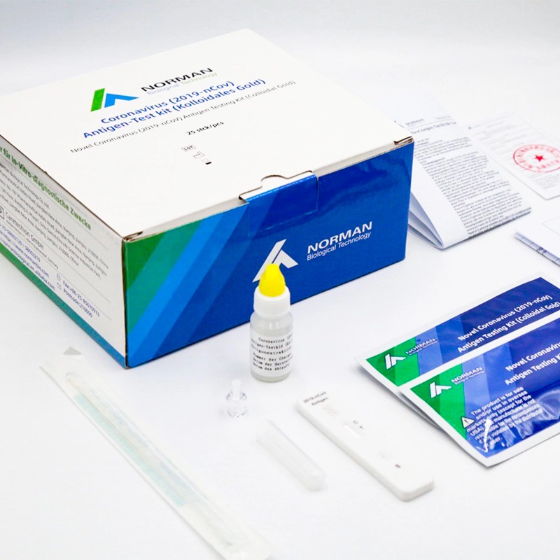 2019-nCoV/Grippe-A/B-Antigen-Kombi-Testkit (Kolloidales Gold)