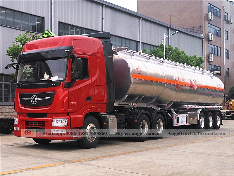 3-Achs-Aluminium-Kraftstofftank-Sattelschlepper-Öltankwagen