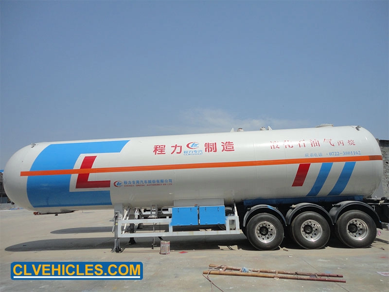 3-achsiger 49600-Liter-LPG-Straßentankauflieger