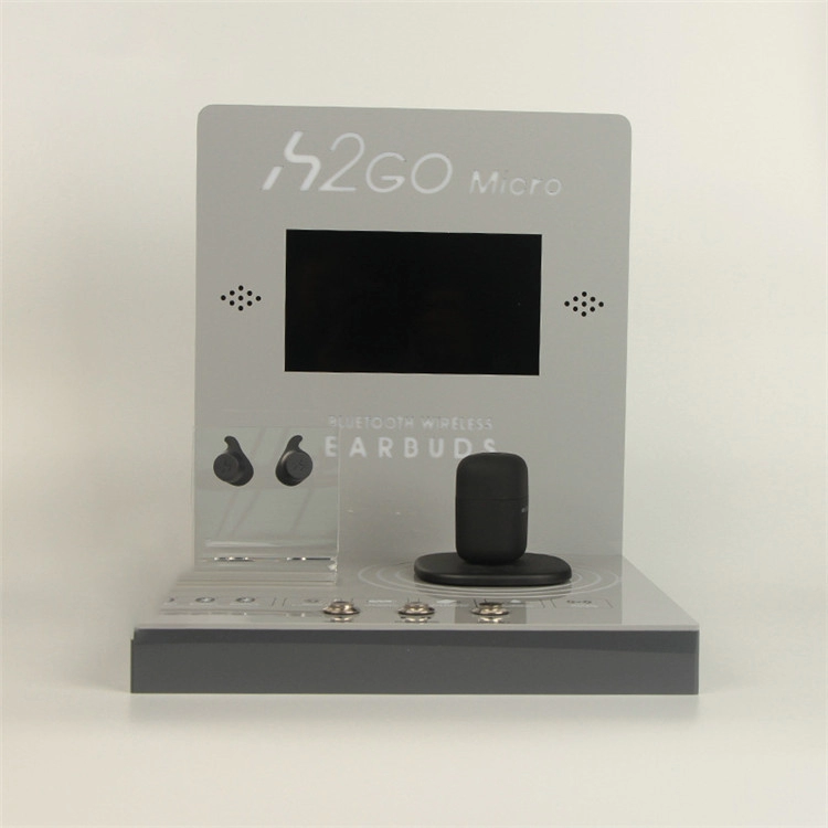 LCD-Kopfhörer-Präsentationsständer Fabrik kundenspezifischer Bluetooth-Kopfhörer-Präsentationsständer aus Acryl