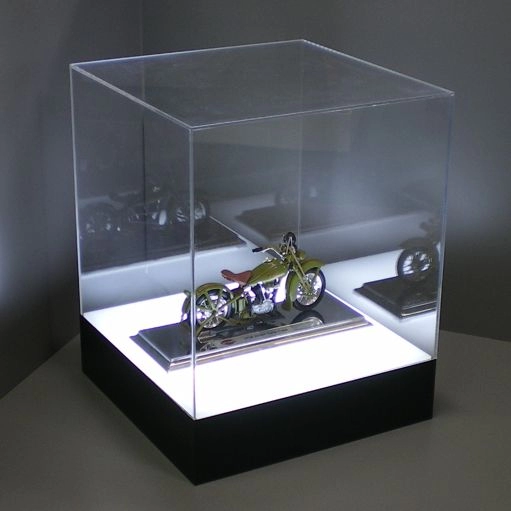 Acrylmodell-Schaukasten mit LED-Licht