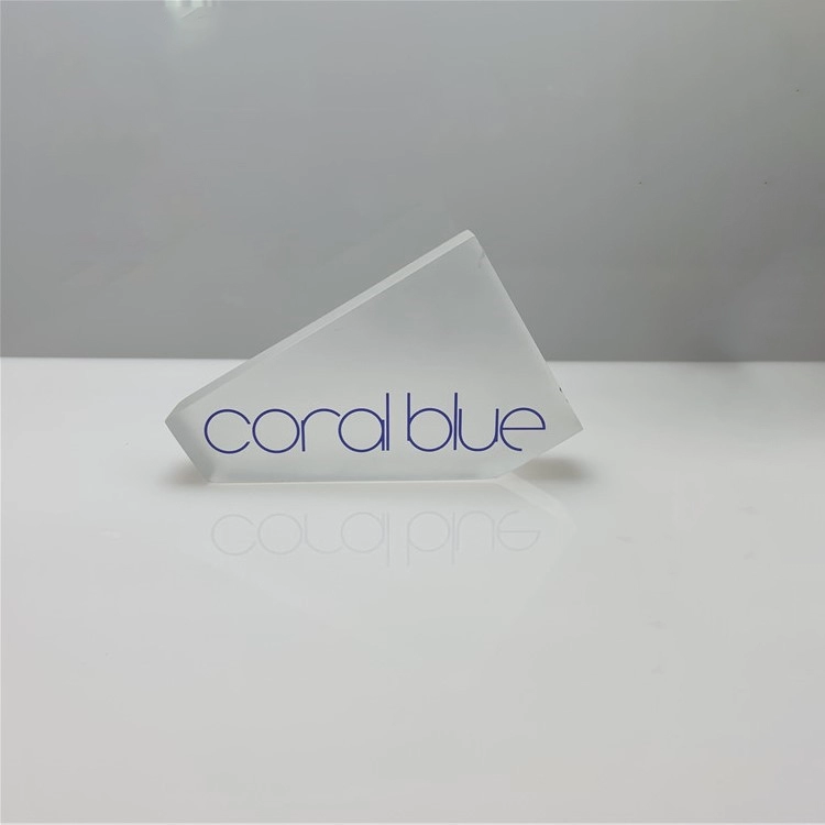 Benutzerdefinierte 3D-Logo-Schilder aus mattiertem Plexiglas für Unternehmen