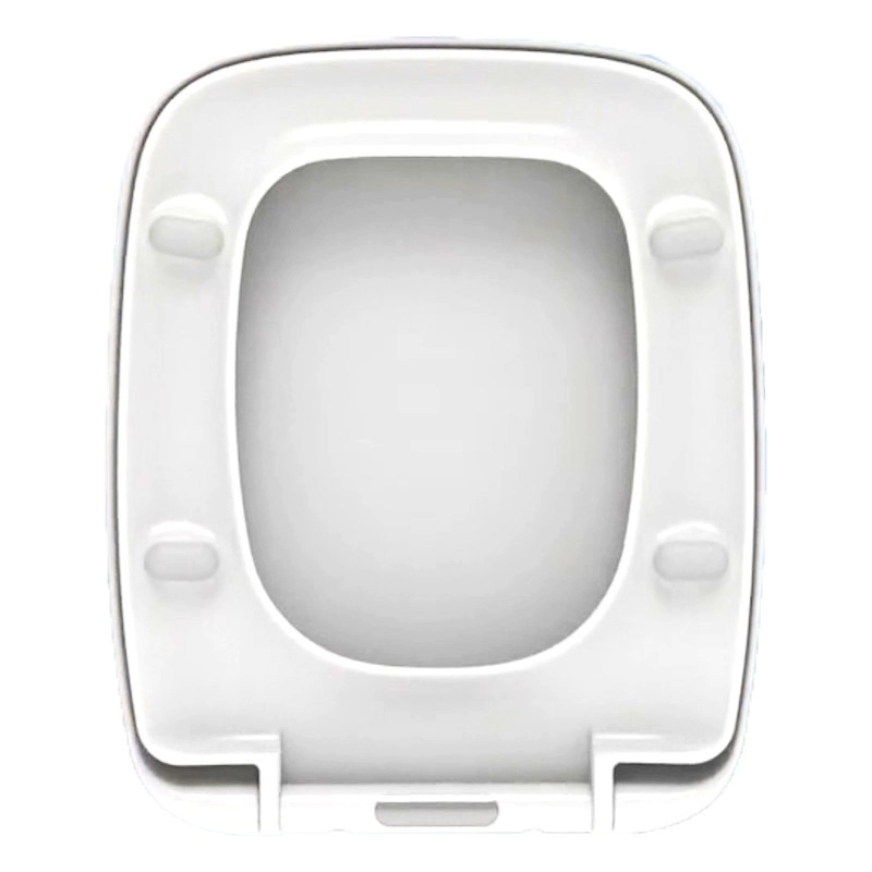 Toilettensitzabdeckung aus Duroplast mit weicher Schließung und scharfen Kanten