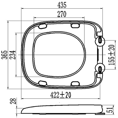 toilet seat cover size