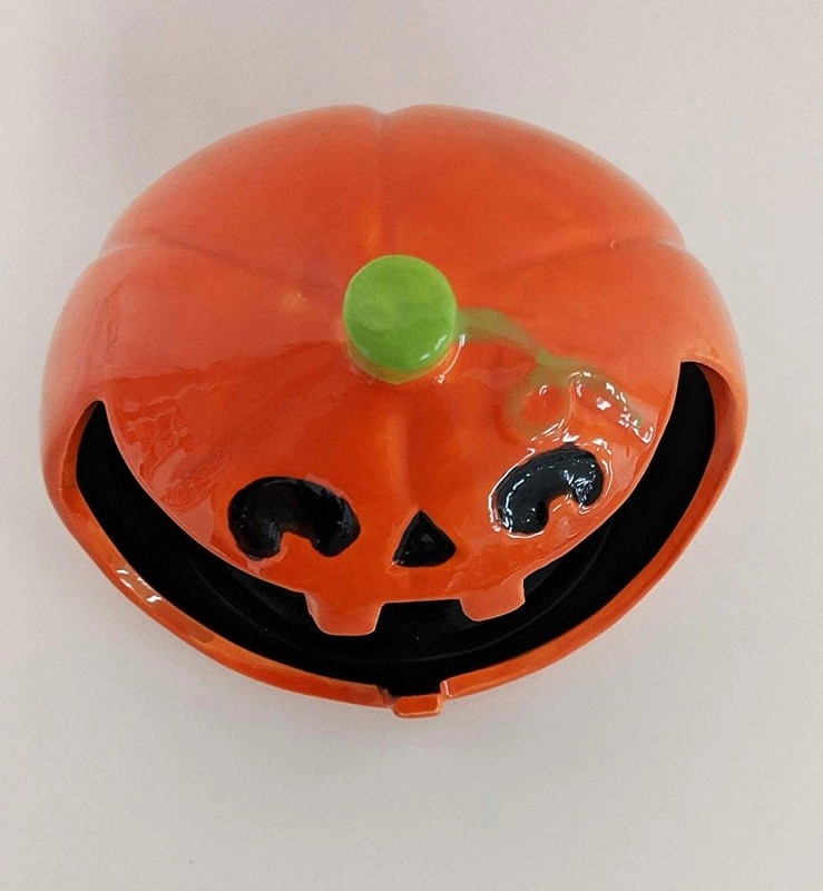Halloween Open Mouth Candy Bowl Trick aus Keramik-Kürbis