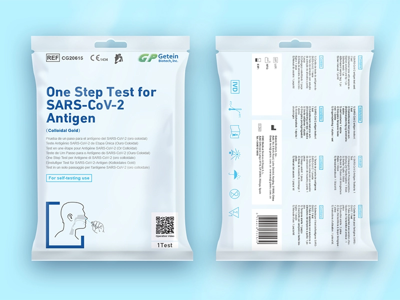 Einstufentest für SARS-CoV-2-Antigen (kolloidales Gold) (Nasenabstrich)