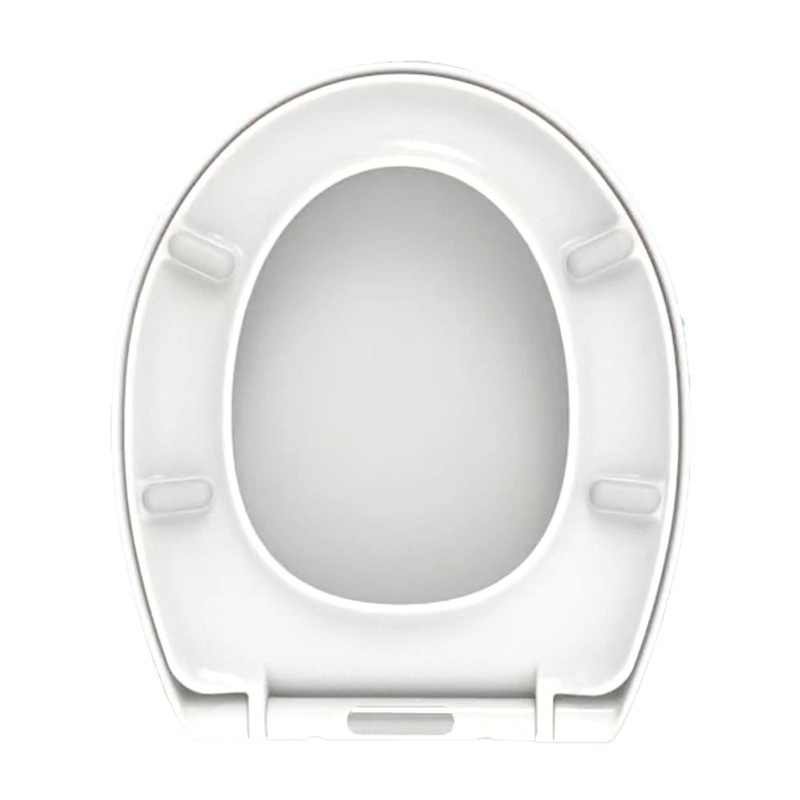 Duroplast umwickelter runder klassischer WC-Sitz weiß