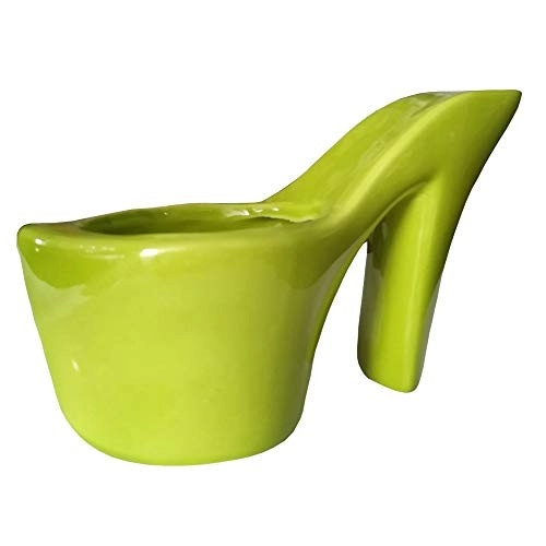 High Heel Design Keramik Schuh Pflanztopf für Sukkulenten Zuhause dekorativ