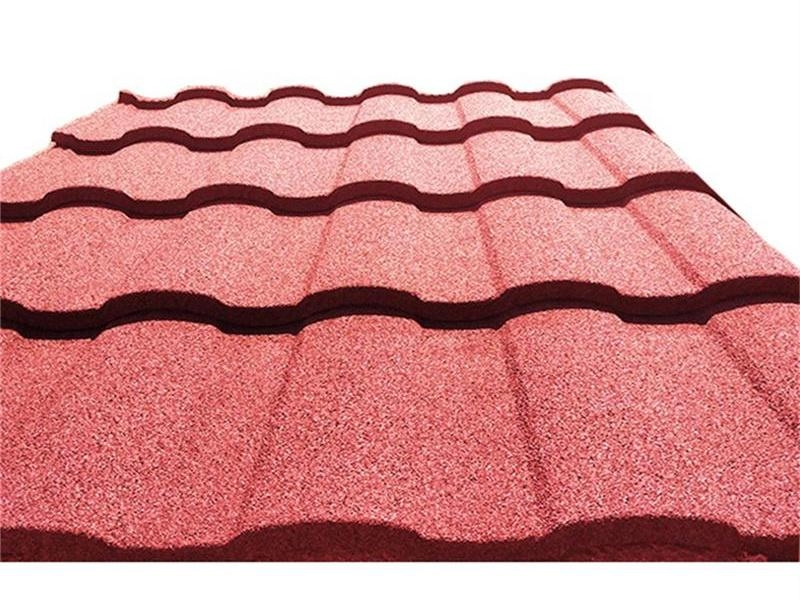 Natürliche Farbe Roman Stone Coated Metal Roofing Tiles