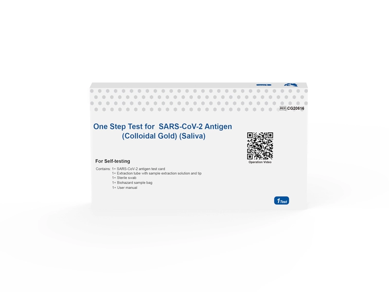 Einstufentest für SARS-CoV-2-Antigen (kolloidales Gold) (Speichel)