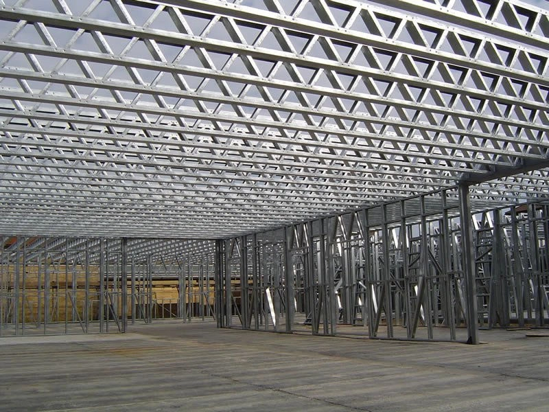 Wirtschaftliches, leichtes, kaltgeformtes Stahldachbindersystem