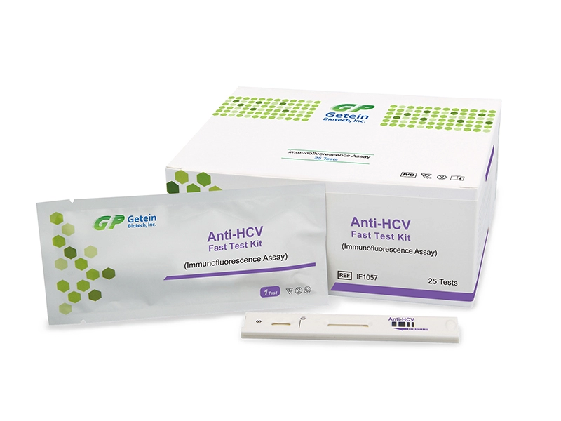 Anti-HCV-Schnelltestkit (Immunfluoreszenz-Assay)