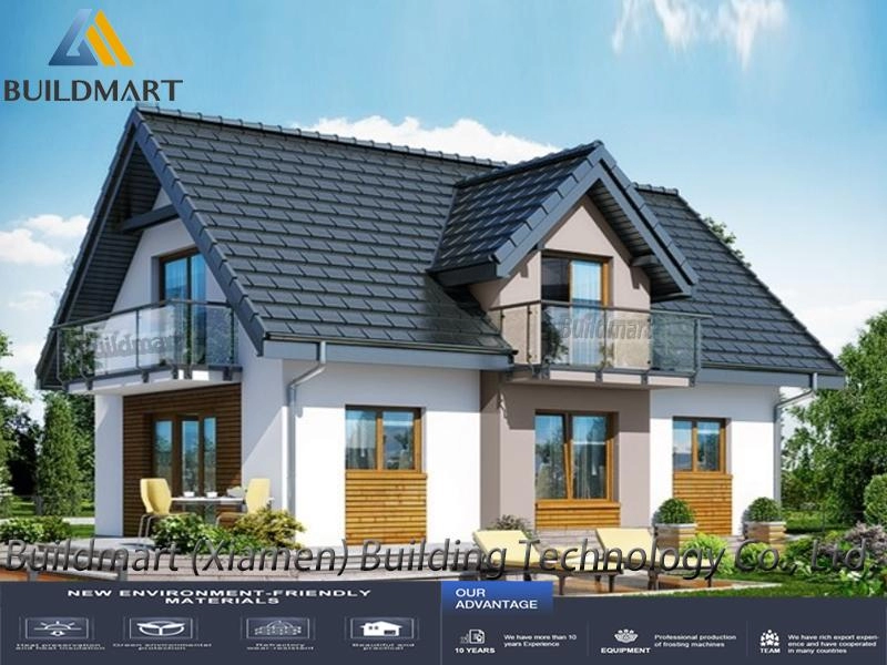 Neues Modell Luxus 2-stöckiges leichtes Stahlkonstruktionsrahmen-Villa-Haus Modulares Haus abnehmbar erweiterbar