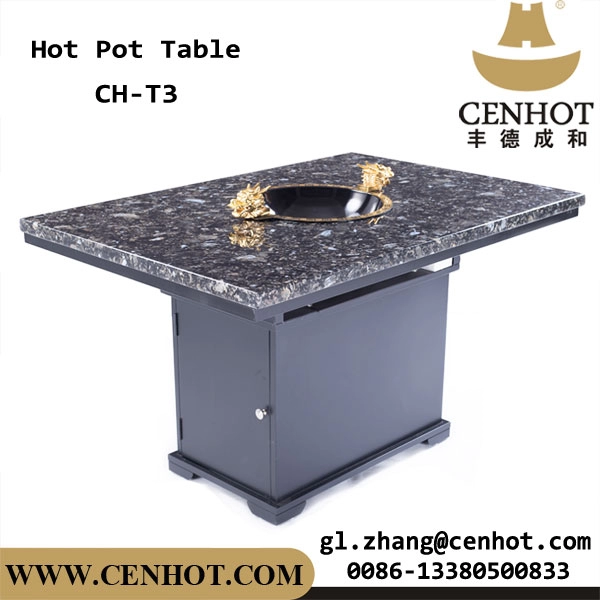 CENHOT Hochwertiger Marmor-Tisch für Restaurant-Hot-Pot-Tisch