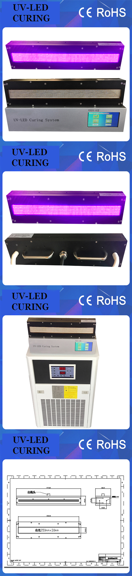 UV-LED-Härtungslampe