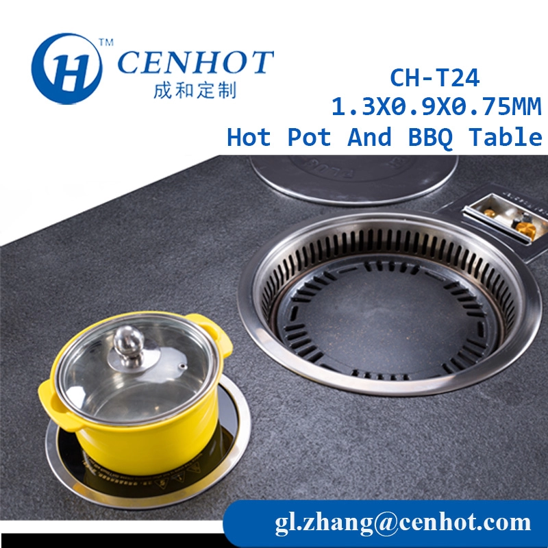 Square Metal Hot Pot UND Grilltisch zum Verkauf Lieferant CH-T24 - CENHOT