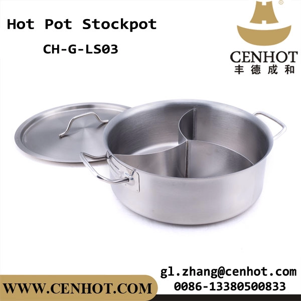 CENHOT Edelstahl Hot Pot Dreigeteiltes Kochgeschirr für Restaurant