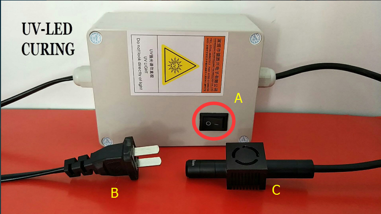 Air Cooling UV LED Spot Light Source