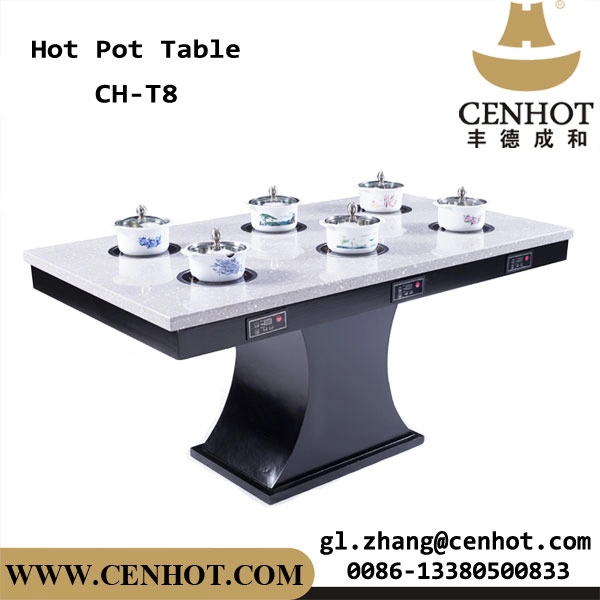 CENHOT Hot Pot Tisch eingebaut für die Verwendung im Restaurant