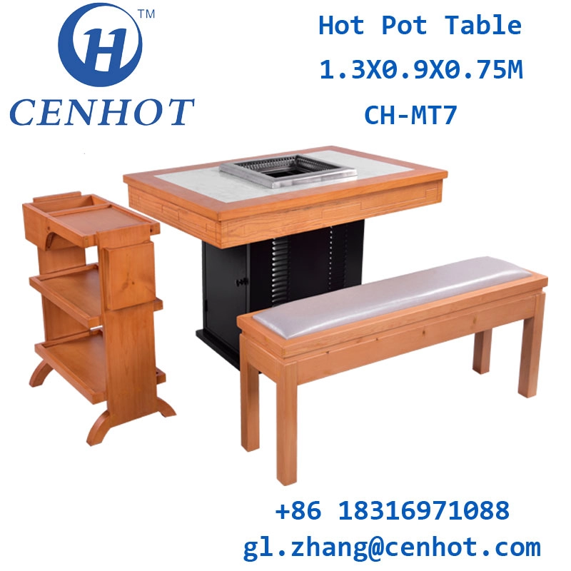 Benutzerdefiniertes rauchfreies Hotpot-Tisch- und Stuhlset Versorgung Guangdong - CENHOT
