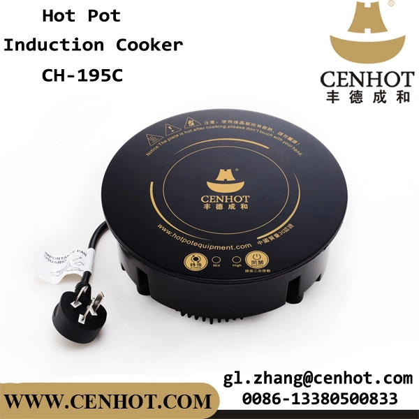 CENHOT Eingebauter runder Induktionsherd für Hot Pot 800W